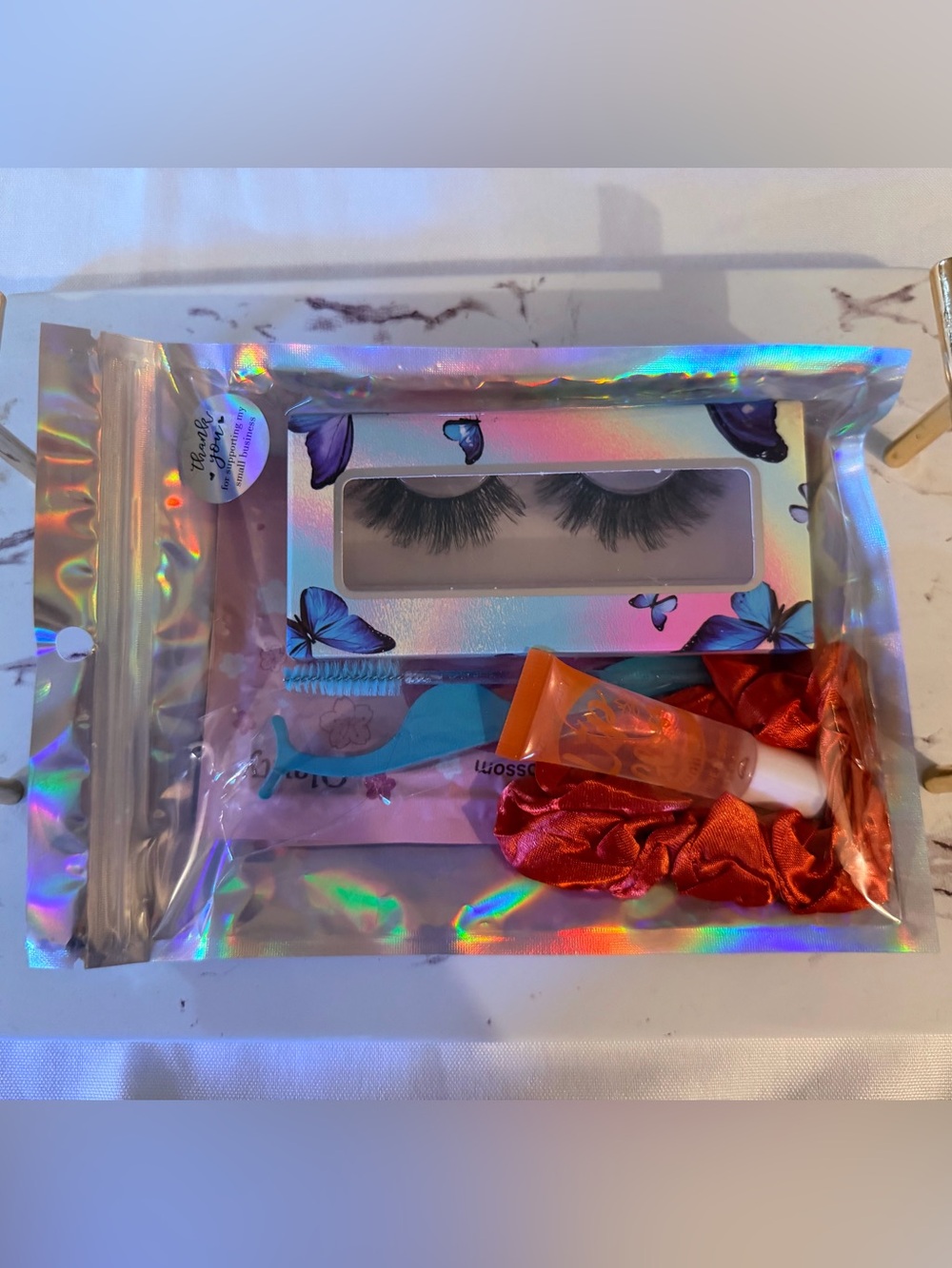 Lash kit + Peach & Cherry Hydrating Lip and Eye Masks